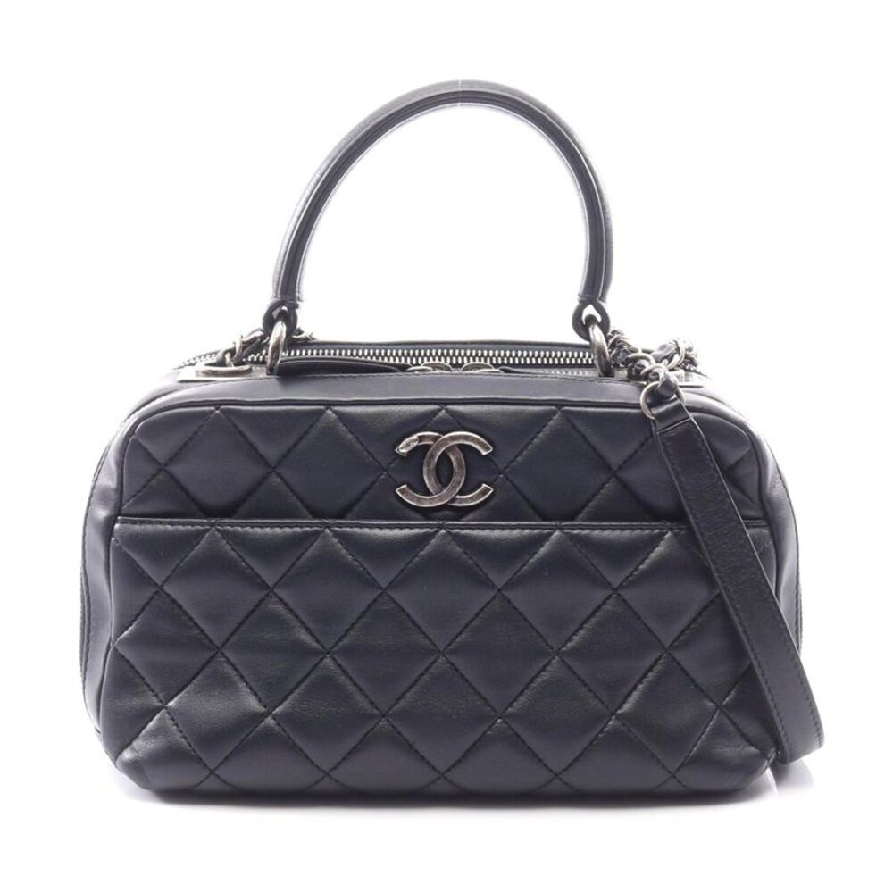 Chanel Matelasse Bowling Bag Leather